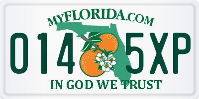 FL license plate 0145XP