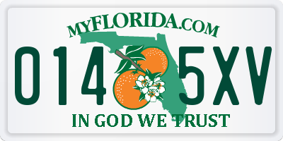 FL license plate 0145XV