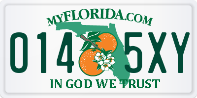 FL license plate 0145XY