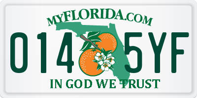 FL license plate 0145YF