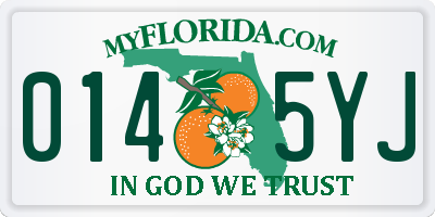 FL license plate 0145YJ