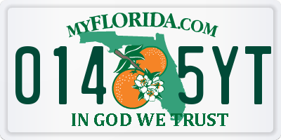 FL license plate 0145YT