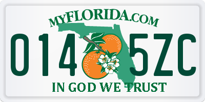 FL license plate 0145ZC