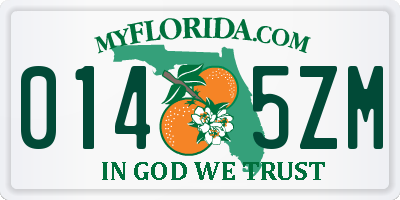 FL license plate 0145ZM