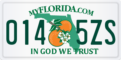 FL license plate 0145ZS