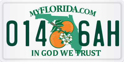 FL license plate 0146AH