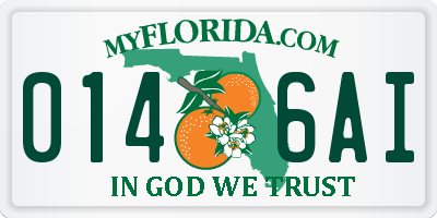 FL license plate 0146AI