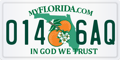 FL license plate 0146AQ