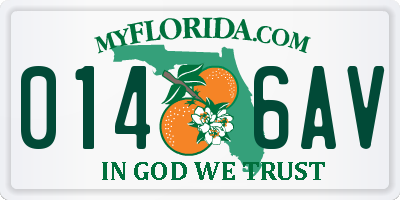 FL license plate 0146AV