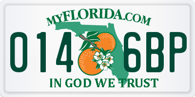 FL license plate 0146BP