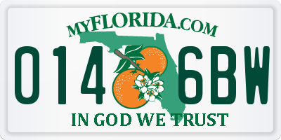 FL license plate 0146BW