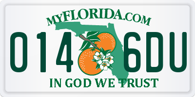 FL license plate 0146DU