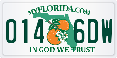 FL license plate 0146DW
