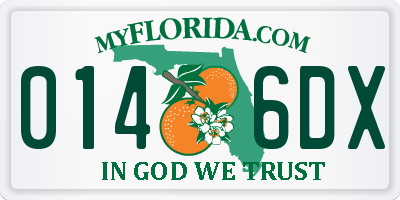 FL license plate 0146DX