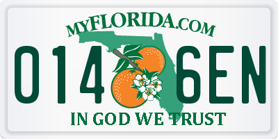 FL license plate 0146EN