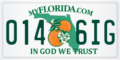 FL license plate 0146IG