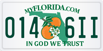 FL license plate 0146II
