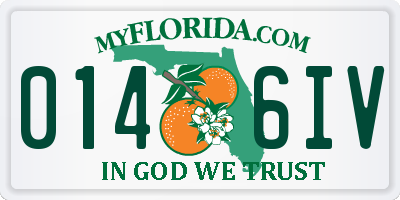 FL license plate 0146IV