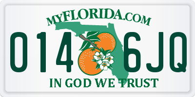 FL license plate 0146JQ