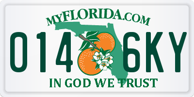 FL license plate 0146KY
