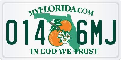 FL license plate 0146MJ