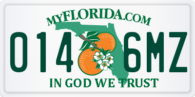 FL license plate 0146MZ