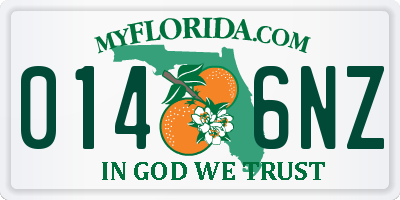 FL license plate 0146NZ