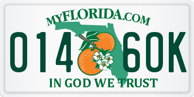 FL license plate 0146OK