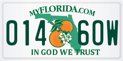 FL license plate 0146OW