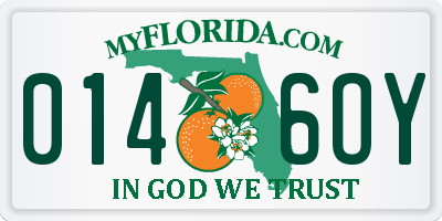 FL license plate 0146OY