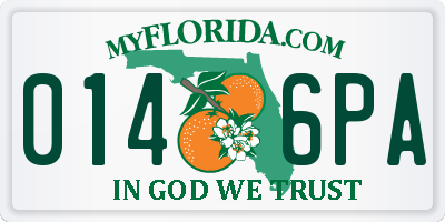 FL license plate 0146PA