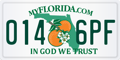 FL license plate 0146PF
