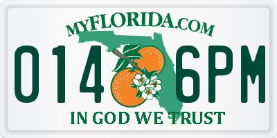 FL license plate 0146PM