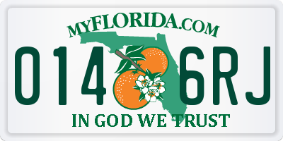 FL license plate 0146RJ