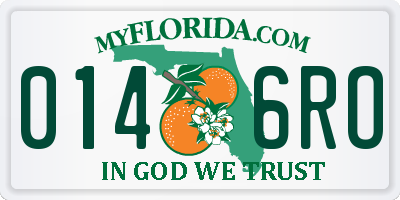 FL license plate 0146RO