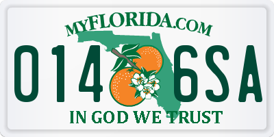FL license plate 0146SA