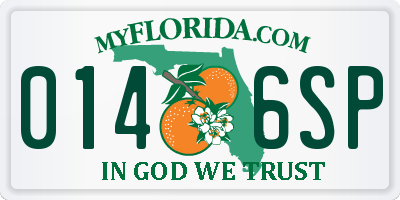 FL license plate 0146SP