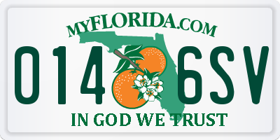 FL license plate 0146SV