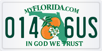 FL license plate 0146US