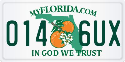 FL license plate 0146UX