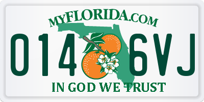 FL license plate 0146VJ