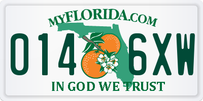 FL license plate 0146XW