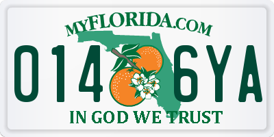 FL license plate 0146YA