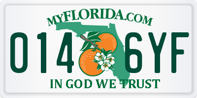 FL license plate 0146YF
