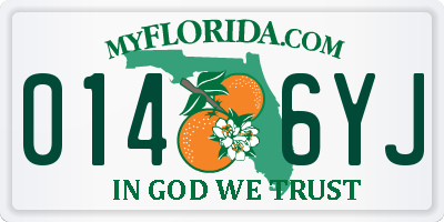 FL license plate 0146YJ