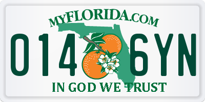 FL license plate 0146YN