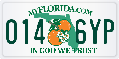 FL license plate 0146YP