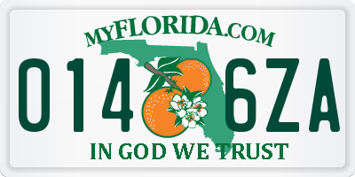 FL license plate 0146ZA