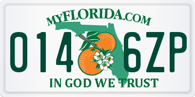 FL license plate 0146ZP