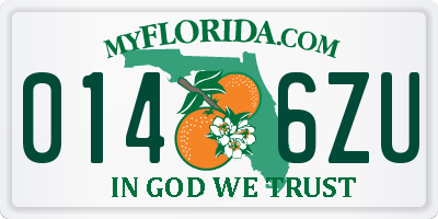 FL license plate 0146ZU